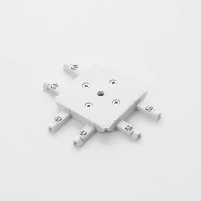 Коннектор SLIM т-образный, 4-жильный, белый, 0.7&times;4&times;2 см