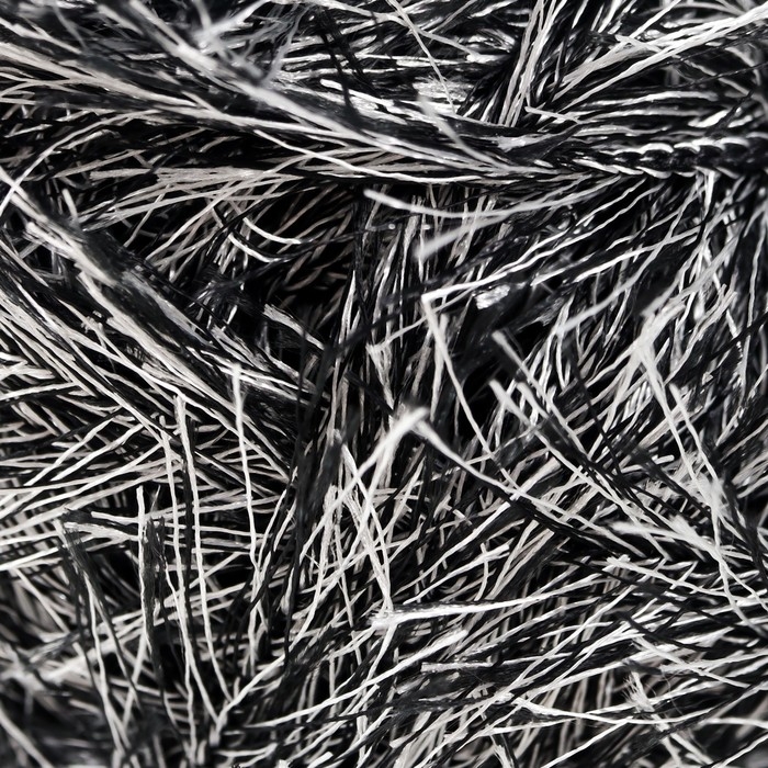 Пряжа Пряжа "Samba" 100% полиэстер 150м/100гр (К-64 черно-белый)