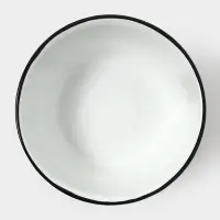 Миска эмалированная &laquo;Цветное печенье&raquo;, 2 л, белая