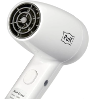 Фен Puff-1200B, белый, 1,2 кВт, с доп. розеткой