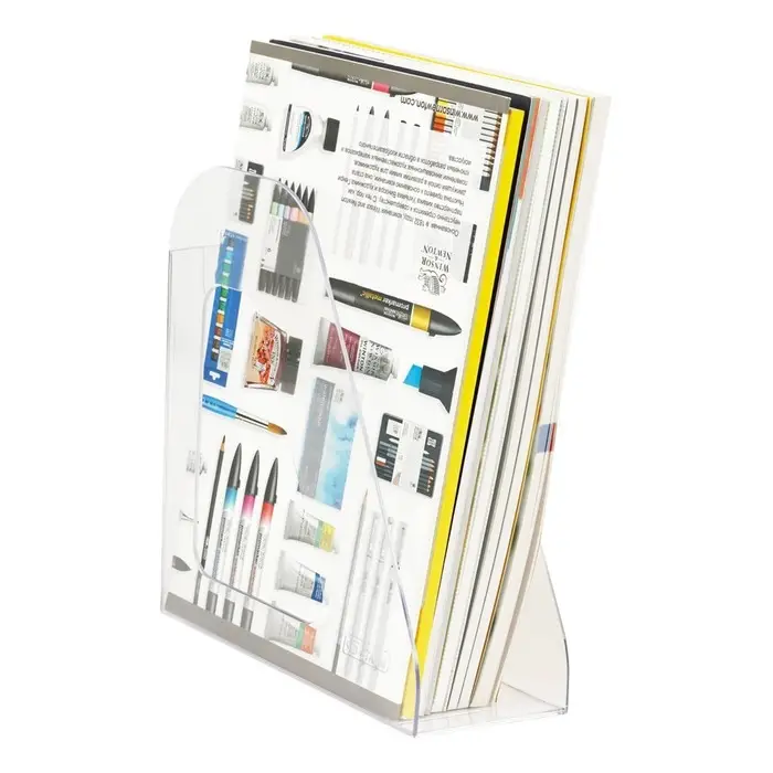 Лоток для бумаг вертикальный "Фаворит", прозрачный