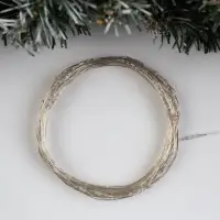 Гирлянда &laquo;Нить&raquo; 10 м, роса, IP20, серебристая нить, 100 LED, свечение мульти (RGB), переливы, 12 В