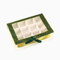 Коробка для конфет на Рамадан, 12 ячеек Eid Mubarak 18.5&times;13.5&times;3.5 см