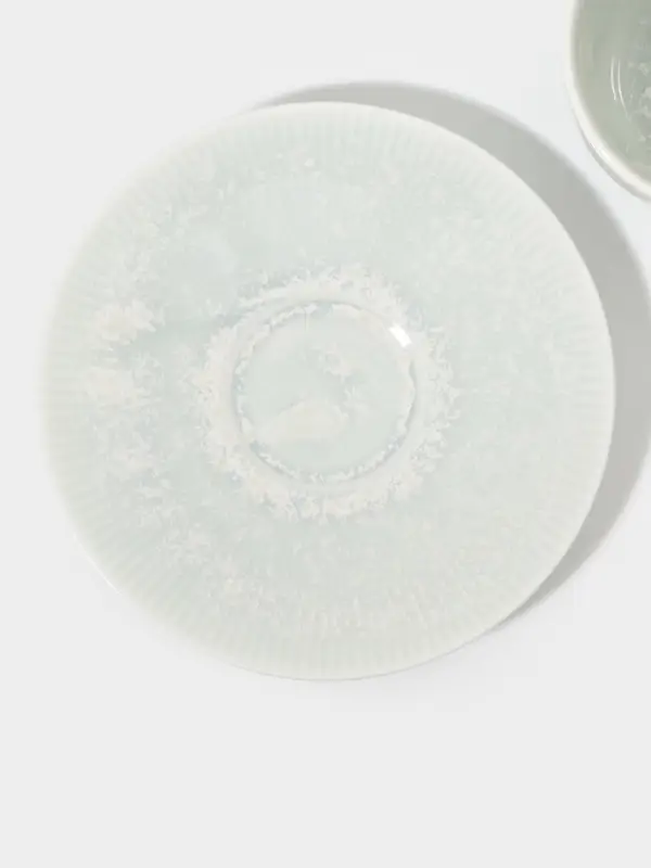 Чайная пара Magistro Willow, 2 предмета: блюдце 15.5&times;2.1 см, чашка 220 мл, фарфор, голубая