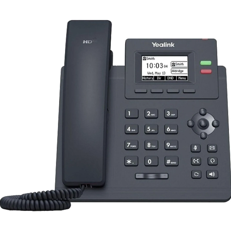 IP-телефон Yealink SIP-T31, 2 аккаунта, БП в комплекте