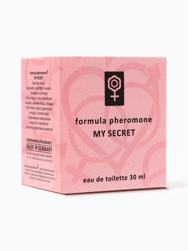 Туалетная вода женская с феромонами Formula Pheromone My Secret, 30 мл