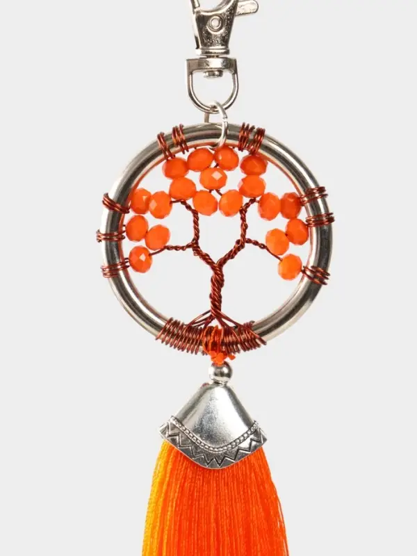 Брелок ловец снов Брелок ловец снов "Древо жизни" 19 см, цв. оранжевый