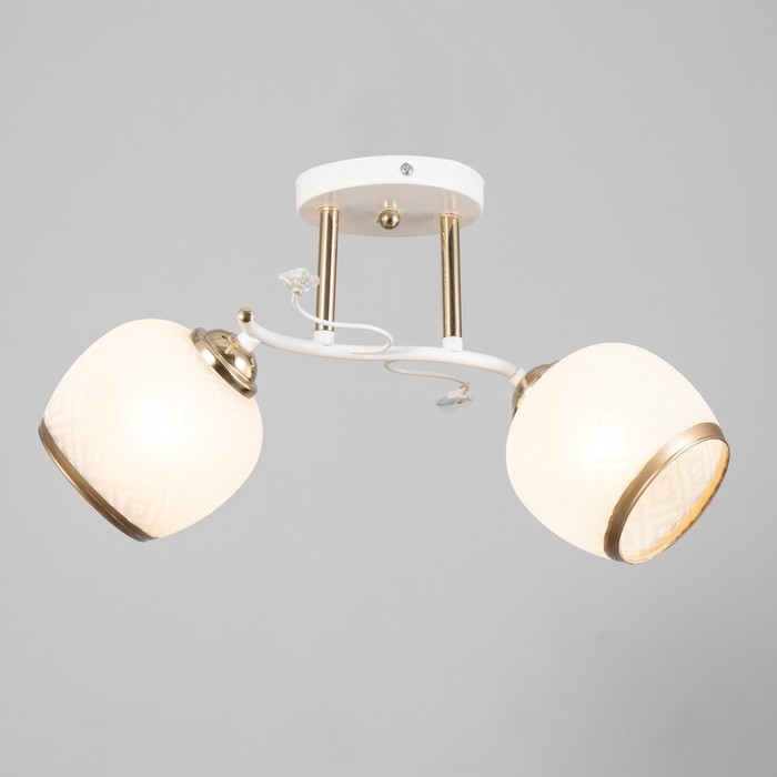 Люстра Люстра "Фрида" 2хЕ27 40Вт бело-золотой 46х25х26 см BayerLux