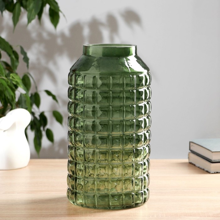 Ваза  Ваза "Скандик оливковый Альхес" h=30х15см, d=8,5см  (2570)