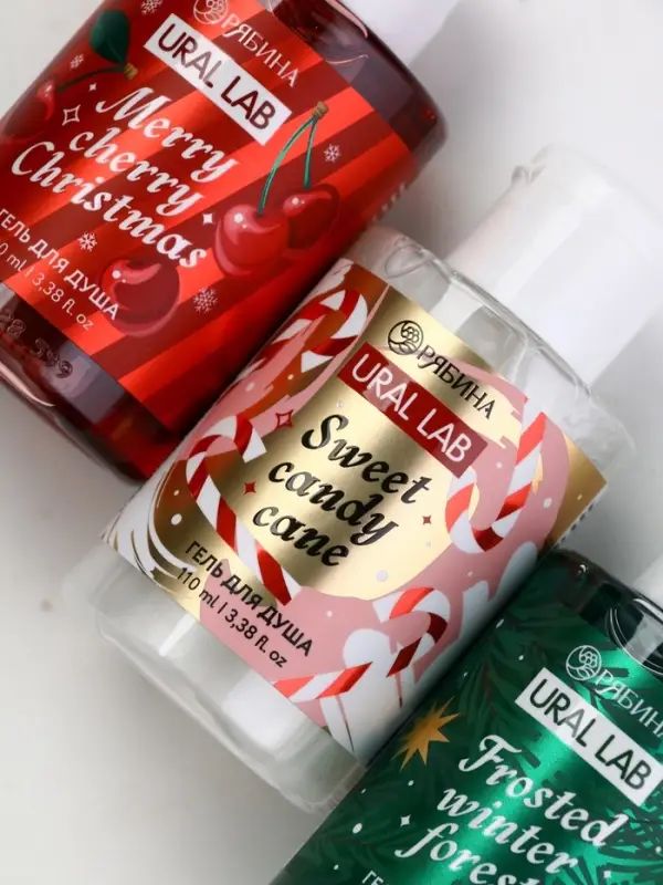 Гель для душа Winter magic stories, набор 3 шт х 100 мл, URAL LAB