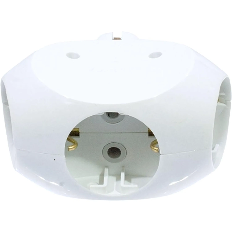 Розетка разветвитель (тройник) с/з 16А Makel 10015