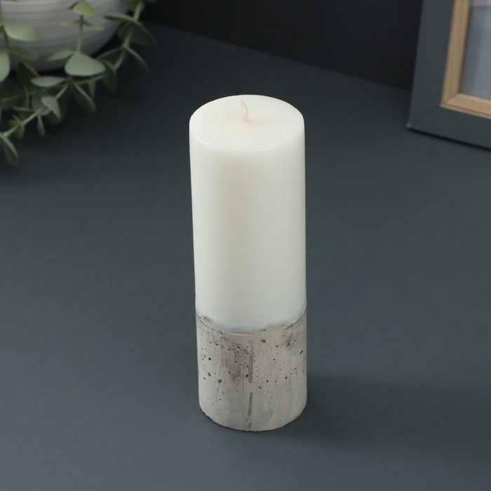 Свеча-цилиндр Свеча-цилиндр "Бетон", 5х14 см