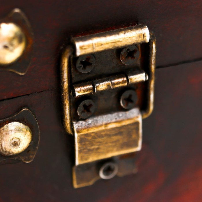 Шкатулка дерево состаренная "Рыцарский турнир" набор 2 шт 12х17,5х14,5, 15х21х17,5 см