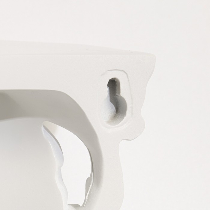 Декор настенный-полка, 20.5 x 19 см, белая Декор настенный-полка, 20.5 x 19 см, белая