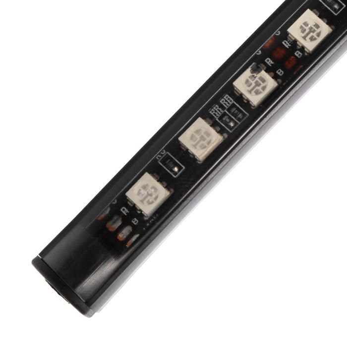 Подсветка салона 9 LED-5050, 14 см, пульт, светомузыка, мультисвет RGB, 4 шт Подсветка салона 9 LED-5050, 14 см, пульт, светомузыка, мультисвет RGB, 4 шт