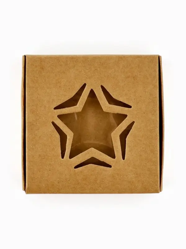 Коробка под бижутерию с окном «Звезда», 7.5 х 7.5 х 3 см Коробка под бижутерию с окном «Звезда», 7.5 х 7.5 х 3 см