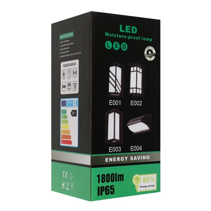 Светильник фасадный «Арткор», FSD-058, 24 Вт, 3000K, IP65, 220 В, пластик, черный Светильник фасадный «Арткор», FSD-058, 24 Вт, 3000K, IP65, 220 В, пластик, черный