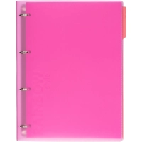 Бизнес-тетрадь Attache Rainbow Style А4 на кольцах, смен.блок, розов
