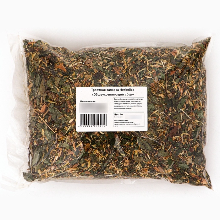 Травяная запарка для бани, сауны и кедровой бочки «Общеукрепляющий травяной сбор», 1 кг Травяная запарка для бани, сауны и кедровой бочки «Общеукрепляющий травяной сбор», 1 кг