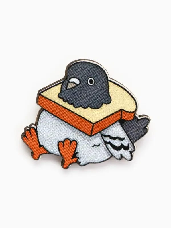 Значок деревянный &laquo;Голубь&raquo;, 3.2&times;3 см