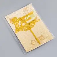 Топпер для торта «Доченька, с днем рождения!», золотой