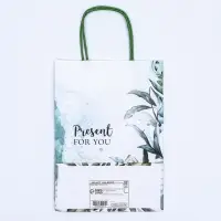 Пакет крафт «Подарок для тебя» 18×8×25 см