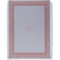 Сертификат-бумага А4 Attache 50 шт/уп красная рамка спираль ID7