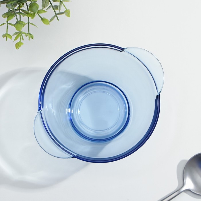 Бульонница стеклянная с ушками Only, 510 мл, цвет синий Бульонница стеклянная с ушками Only, 510 мл, цвет синий