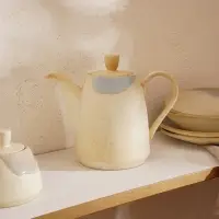 Заварочный чайник SL Home &laquo;Волны Сардинии&raquo;, 1.3 л, 22.5&times;11&times;19 см, фарфор, бежевый