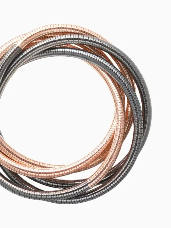 Браслет металл «Обруч» трансформируется в кулон, разноцветный