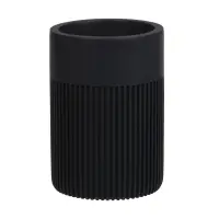 Стакан для ванной комнаты тм VETTA Модена, полирезин, серый, 7x7x10см