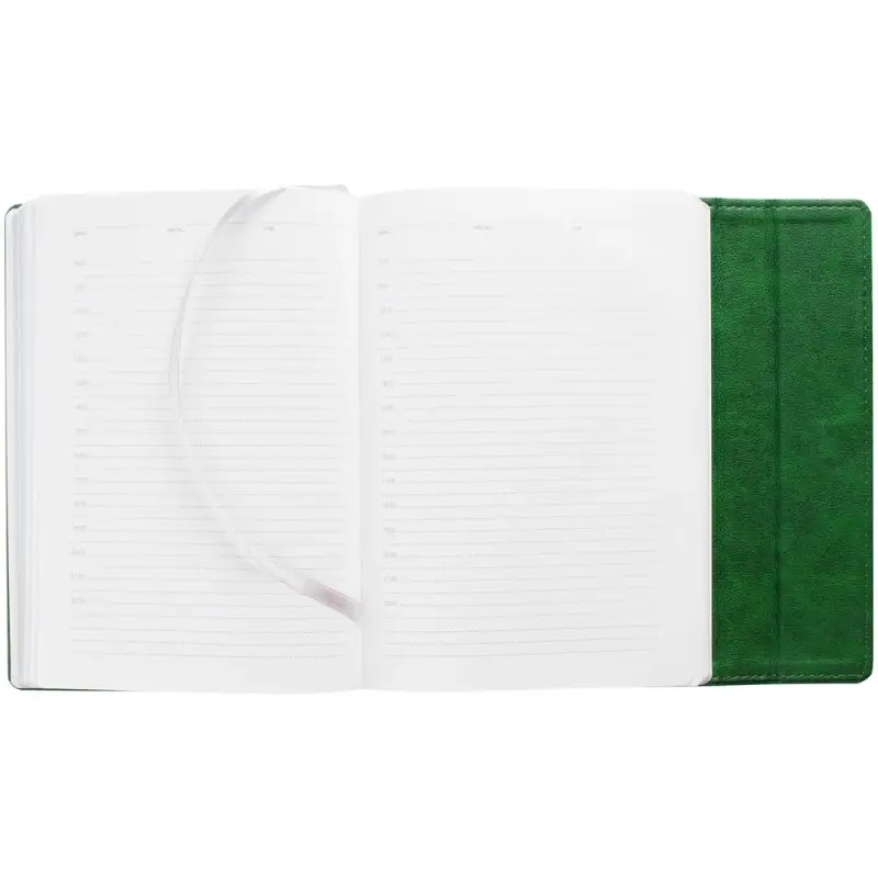 Ежедневник Flap на заказ, недатированный, зеленый Ежедневник Flap на заказ, недатированный, зеленый