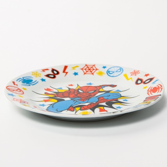 Набор посуды «Человек-паук», три предмета: кружка 250 мл , тарелка 18 см, салатник 350 мл