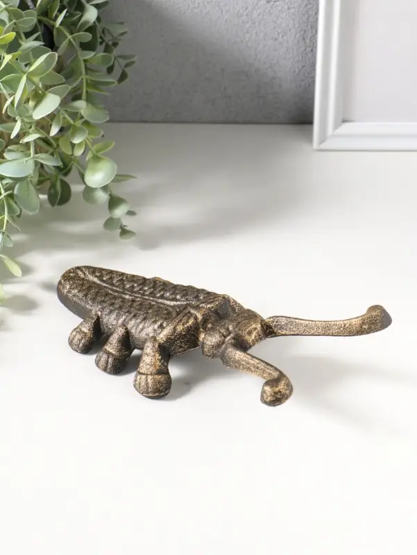 Сувенир чугун съемник для снятия обуви "Жук-скарабей" 22х10х5,8 см