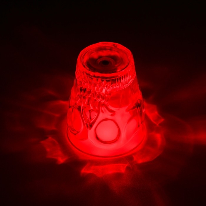 Фужер с подсветкой  Фужер с подсветкой "Хэллоуин" LED 1Вт от батареек LR41 оранжевый 6х5х5см RISALUX
