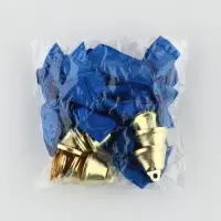 Колокольчик на булавке с бантом на выпускной, синий, d = 2,6 см