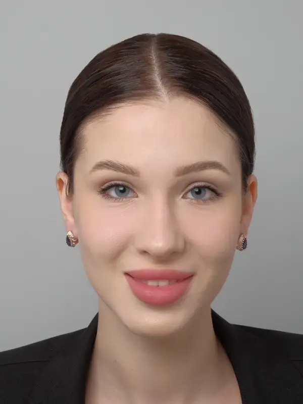 Серьги со стразами &laquo;Эдель&raquo;, капля, тёмно-синие в золоте