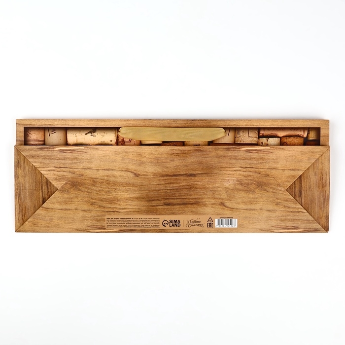 Пакет под бутылку горизонтальный «Пробки», 36 × 10 × 13 см Пакет под бутылку горизонтальный «Пробки», 36 × 10 × 13 см