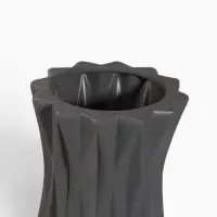 Ваза напольная &laquo;Геометрия&raquo;, грани, 16&times;60 см, керамика, серая