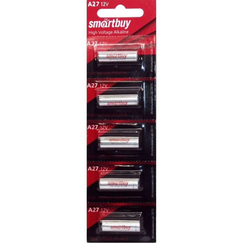 Батарейка Smartbuy A27 5шт/бл (SBBA-27A5B)