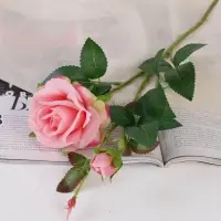 Цветы искусственные &laquo;Роза душистая&raquo;, 9&times;50 см, розовые