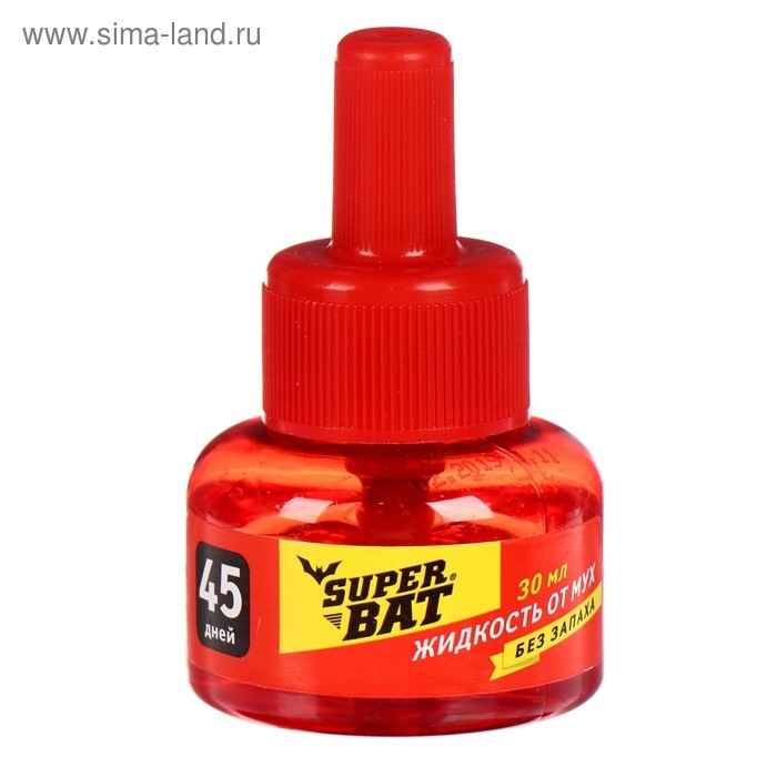Дополнительный флакон-жидкость от мух "SuperBAT", доп. флакон, 45 дней, 30 мл