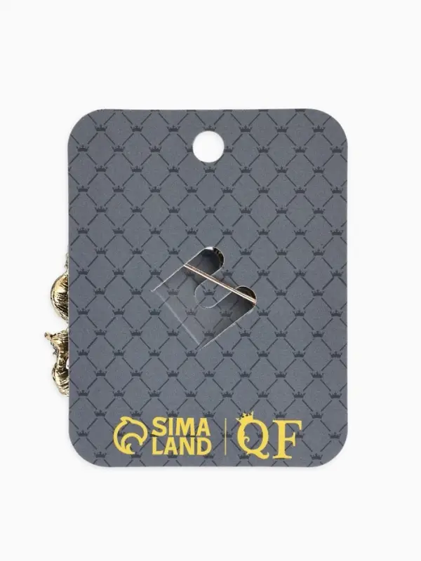 Брошь "Императрица" цветок распустившийся, цветная в чернёном золоте