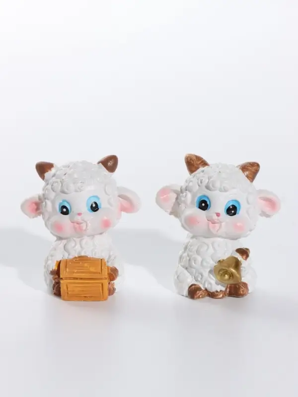 Фигурка полистоун &laquo;Бараш - кудряш с колокольчиком&raquo;, 3&times;2.5&times;4 см, МИКС