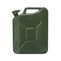 Канистра стальная для ГСМ ZARYA, 20 л, металлическая, крышка с рычагом