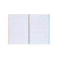 Тетрадь с тв/обл 120л А4 кл Hatber "Color Line", на гребне, многоцв, перфорац, S-touch