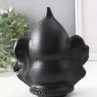 Фигурка гипс &laquo;Ганеша&raquo;, 14.5&times;13.5&times;9 см, чёрная