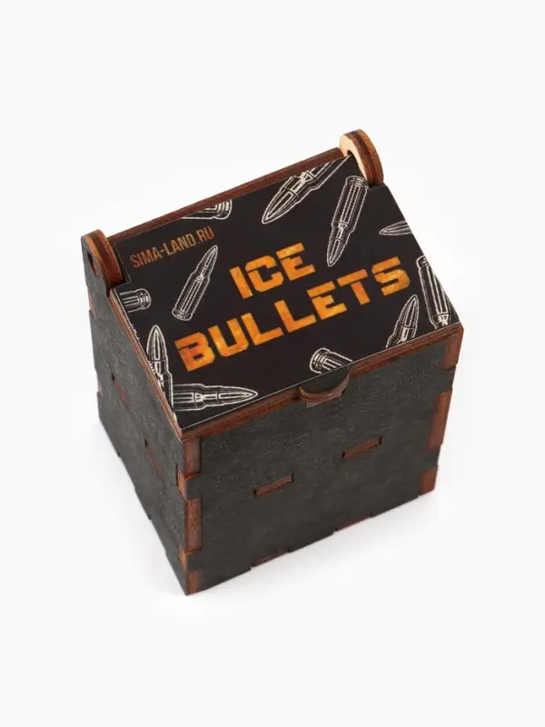 Коробка подарочная деревянная &laquo;Пуля&raquo; 4&times;5&times;6 см