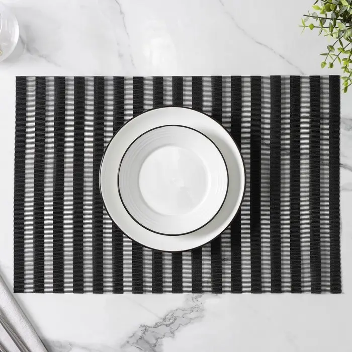 Салфетки сервировочные на стол Magistro, 4 шт., 30&times;45 см, чёрные