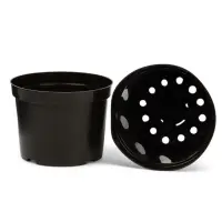Горшок для рассады, 7.5 л, d=26 см, h=20 см, чёрный, Greengo